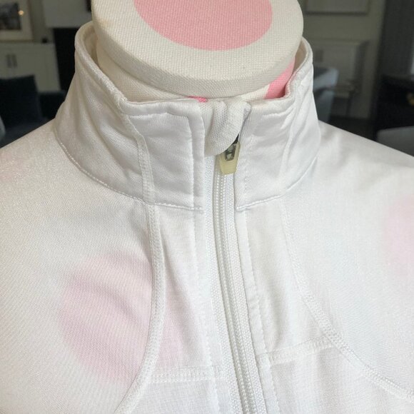 Lululemon Vintage Full Zip Running Jacket w Mesh Sides Back Zip Pockets Size 10 - Picture 4 of 13